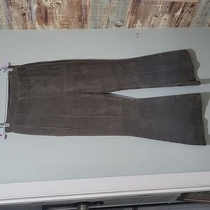 Aerie Womens High Rise Flare Corduroy Pants, Forest, Olive Green Sz M, Fairycore
